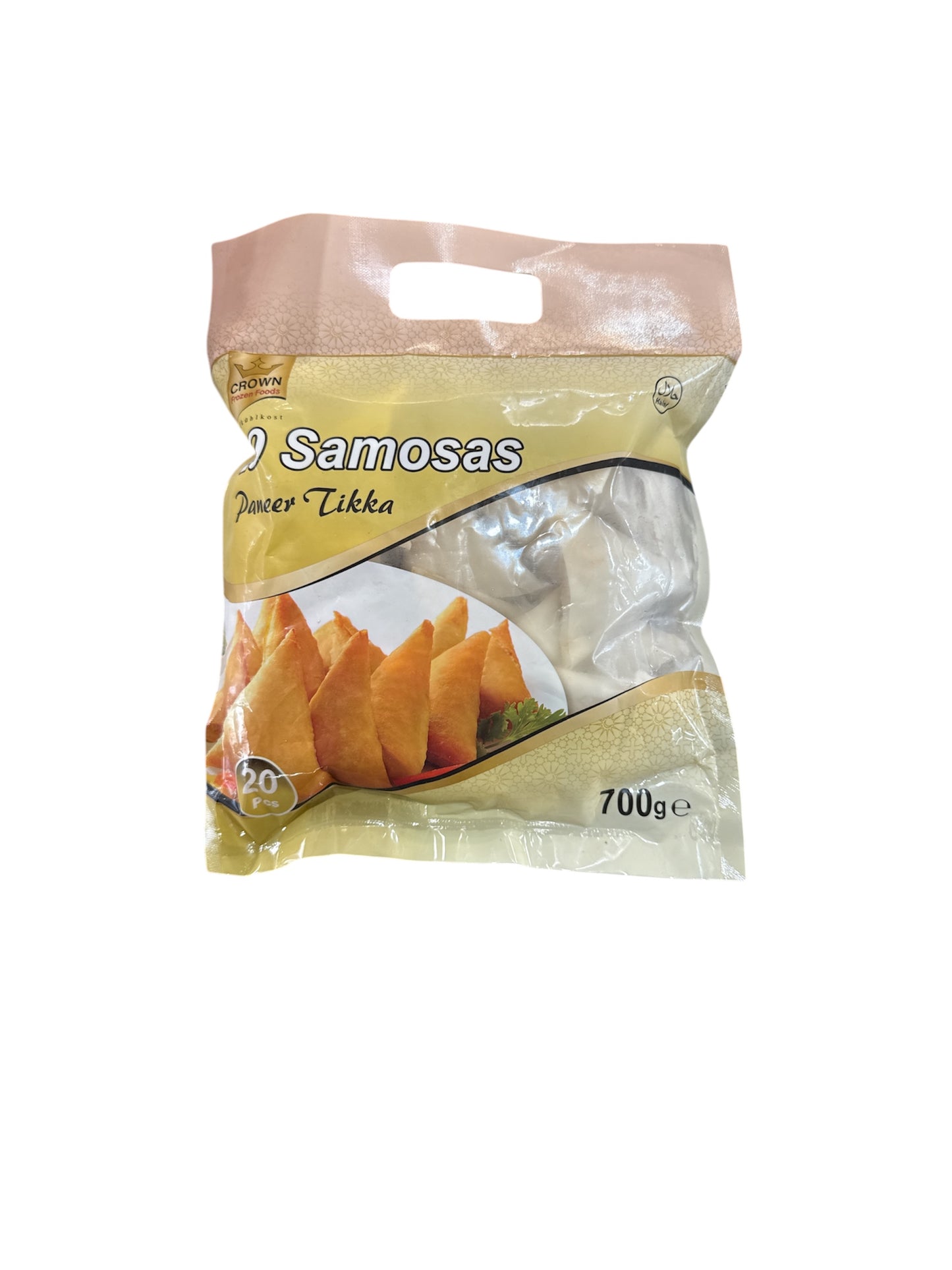 Crown Samosa Paneer Tikka Frozen Halal 20pc (700g)