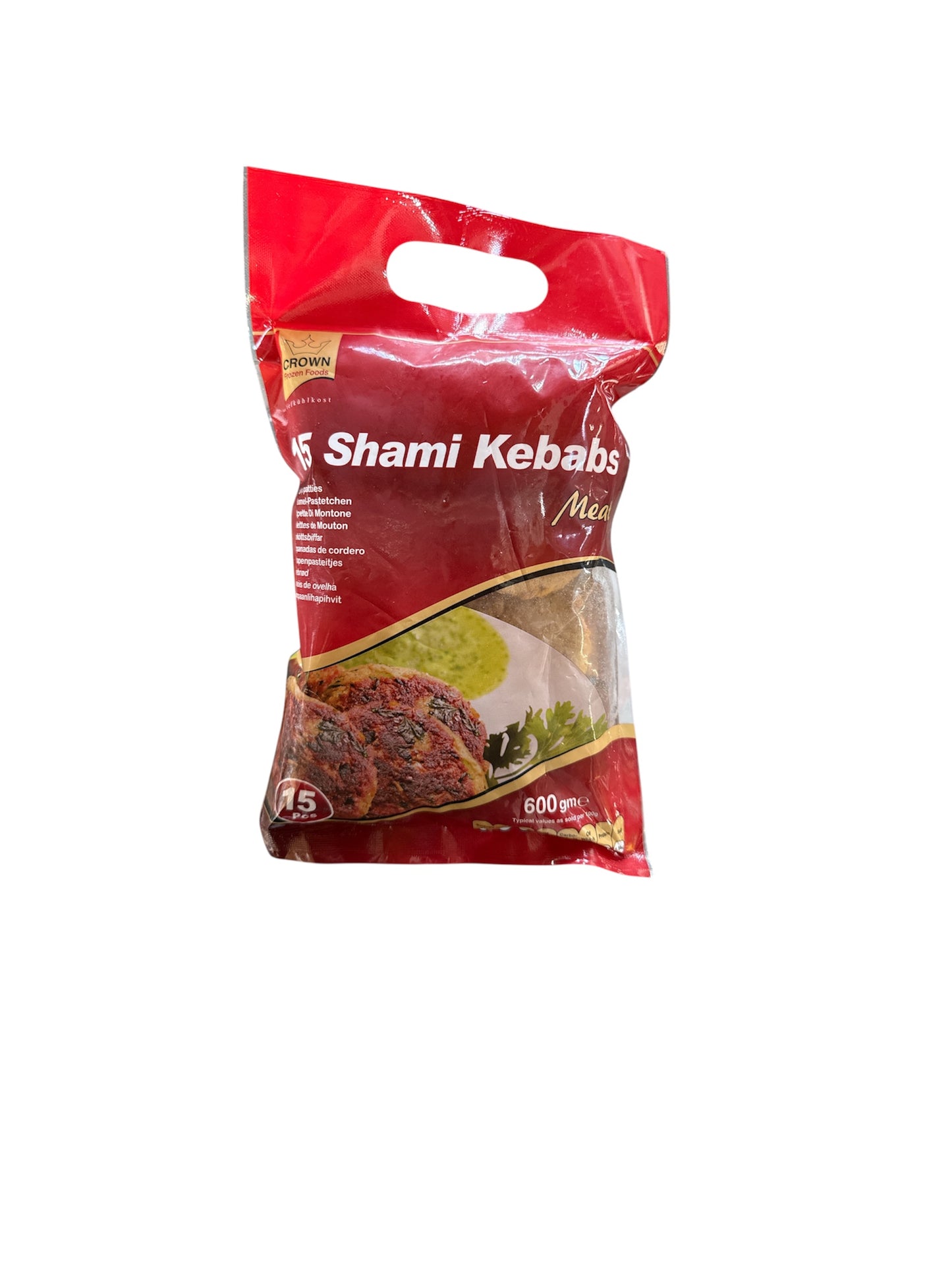 Crown Shami Meat Kebab 15 Pcs 600g Frozen Halal