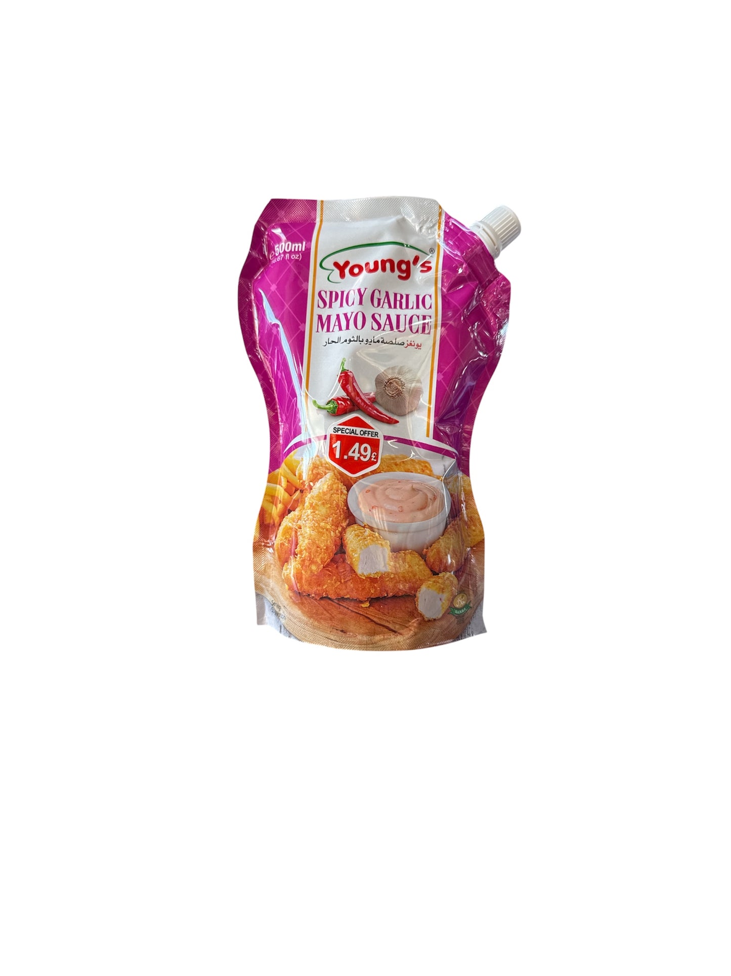 Young's Mayo Spicy Garlic 500ml