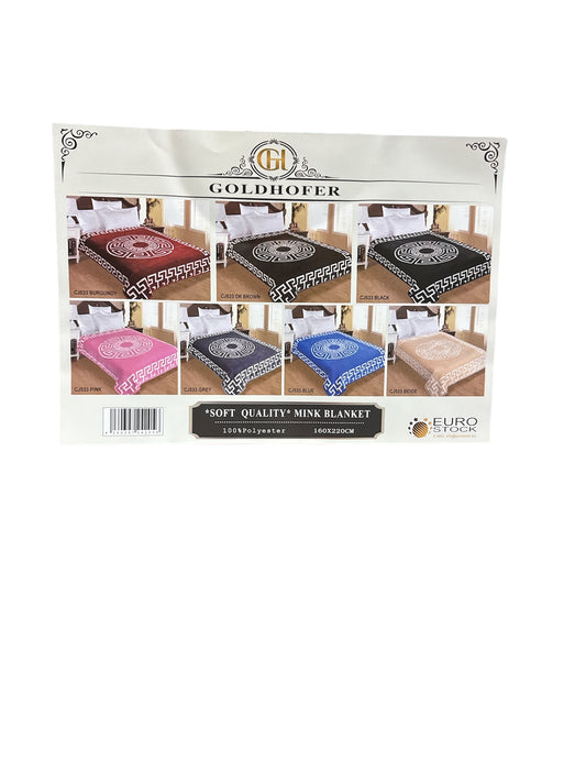 Soft quality Mink Blanket 160x220cm 2Ply