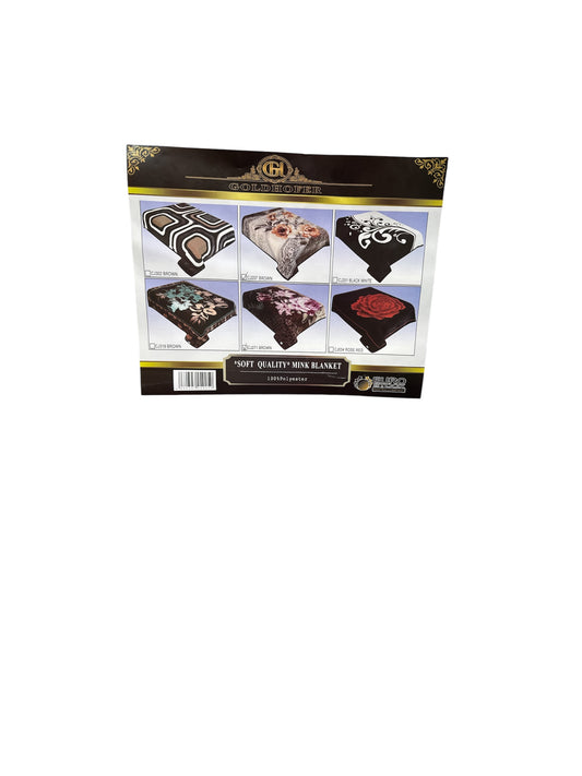 Soft quality mink blanket 220X240cm 2ply
