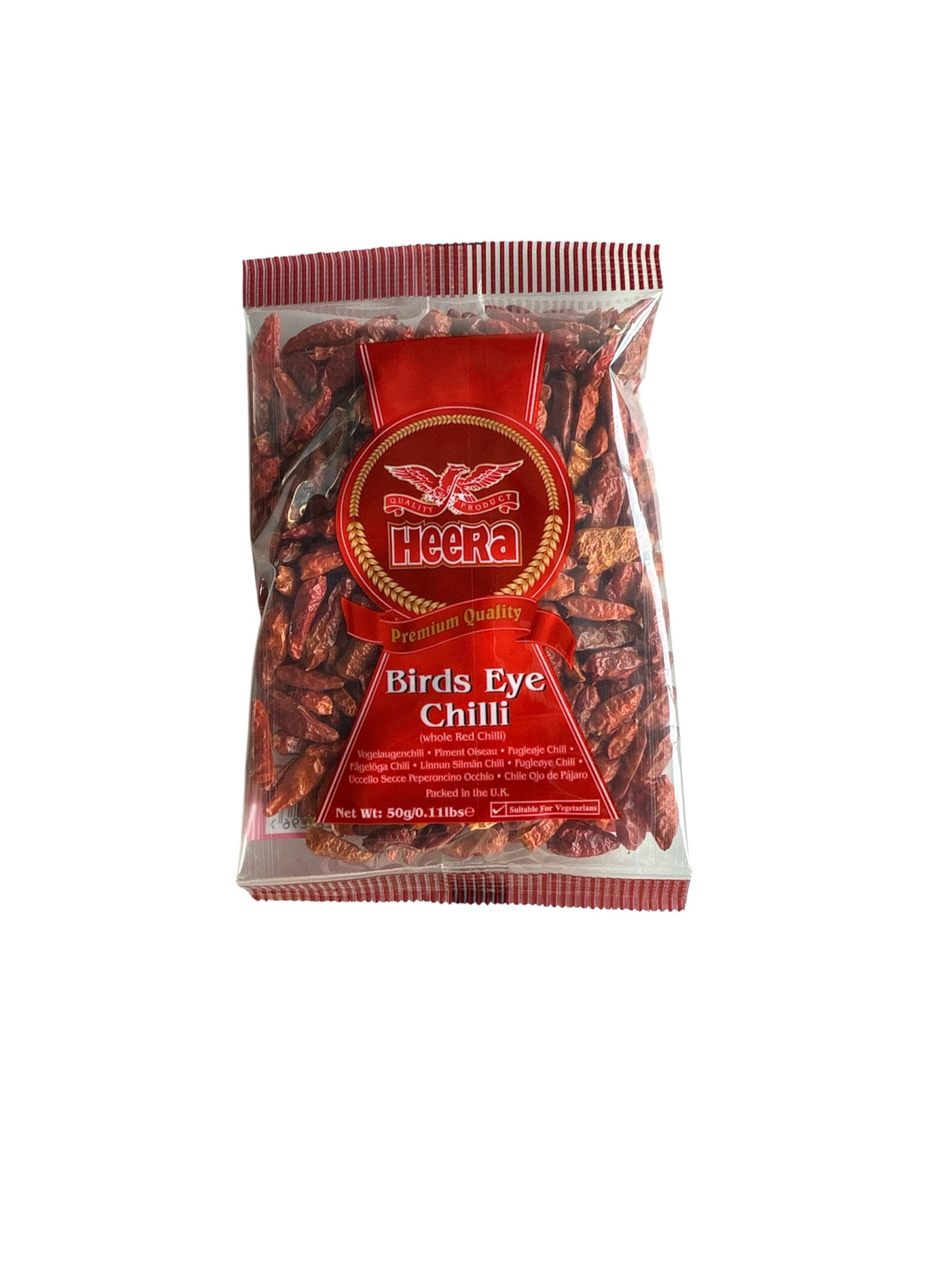 Heera Chilli Whole Bird Eye 50g