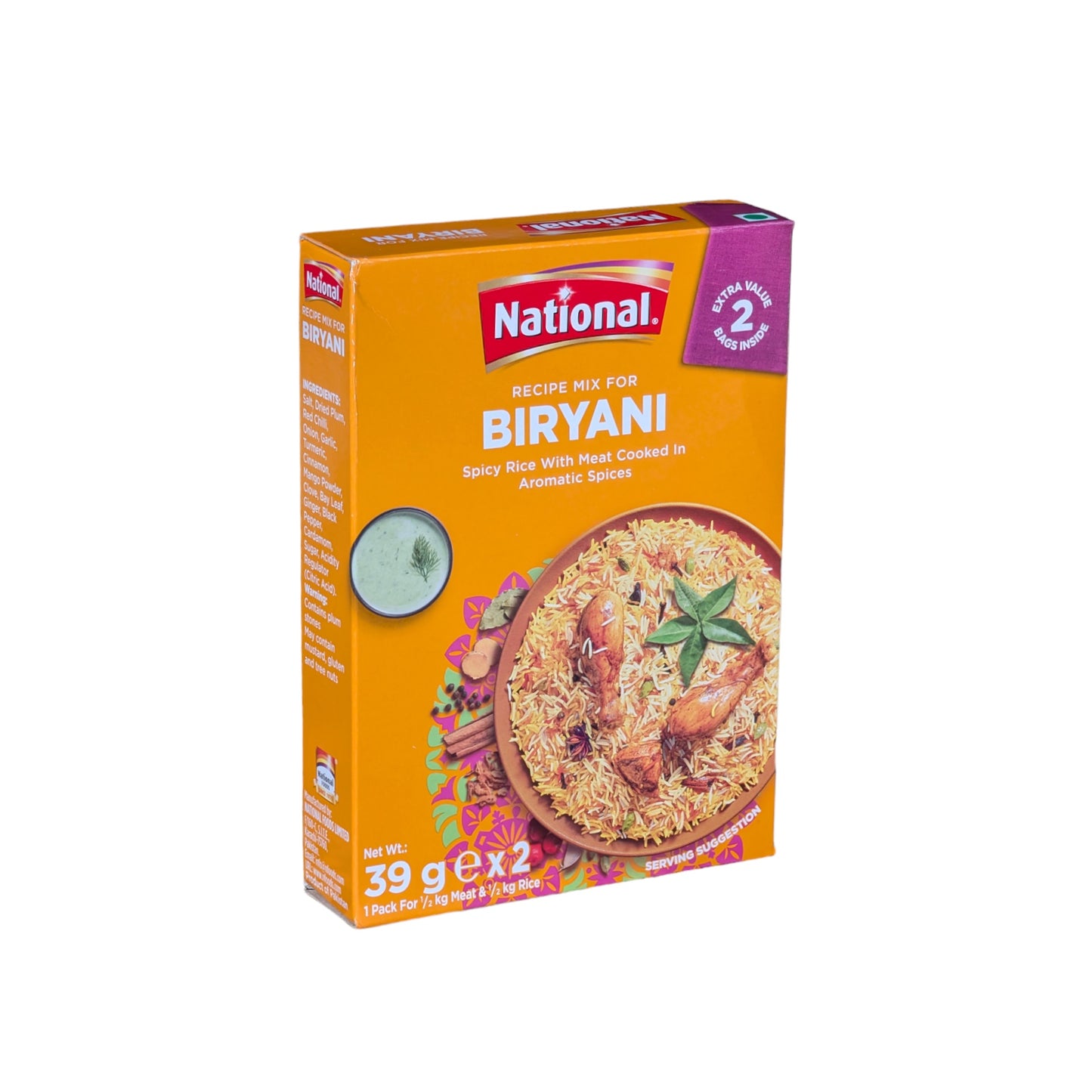 National Biryani Masala 2 Beutel innen