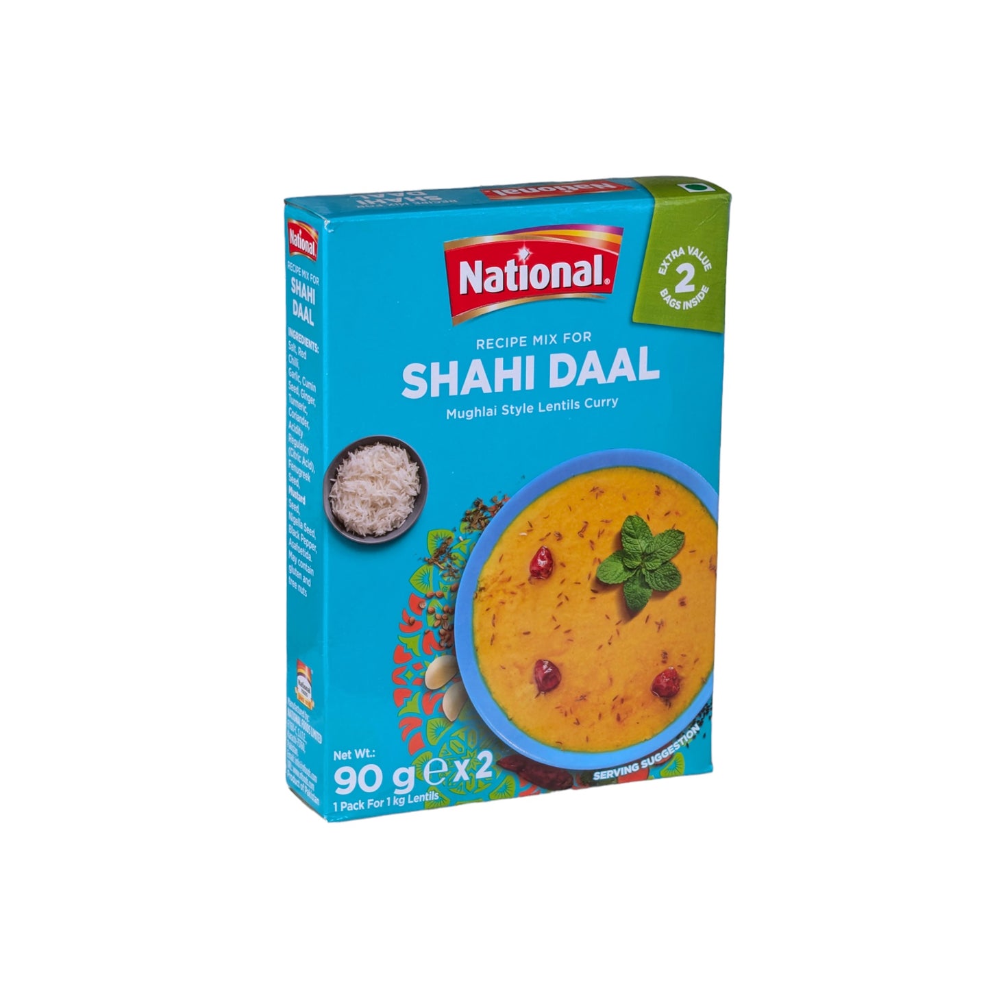 National Shahi Daal Masala 180g 2 Beutel innen