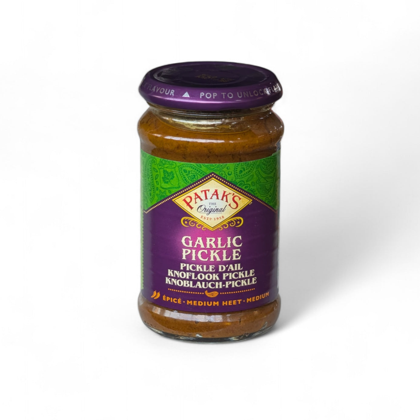 Pataks Knoblauch-Pickles 283g