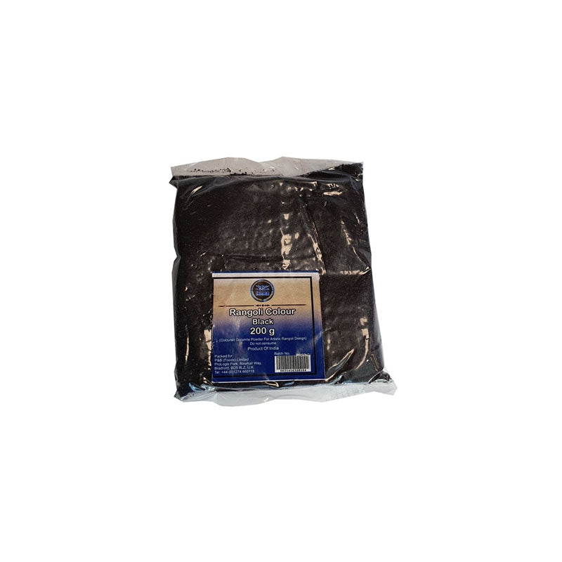 Heera Rangoli Farbe Schwarz 200g