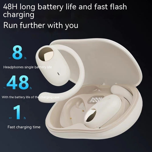 Drahtloser Ohrbügel, kein In-Ear, lange Ausdauer, Knochenleitung, offenes Sport-OWS-Bluetooth-Headset