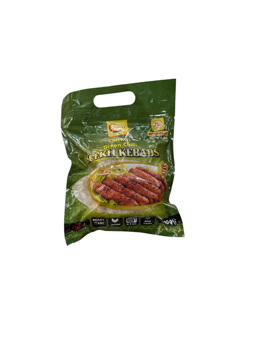Ideal sheekh Kebab Chicken Green Chilli Frozen Halal 15pc. 900g