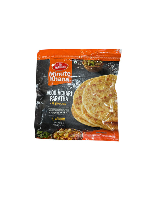 Haldiram Alo Achari Paratha 4 pieces 400g frozen Halal