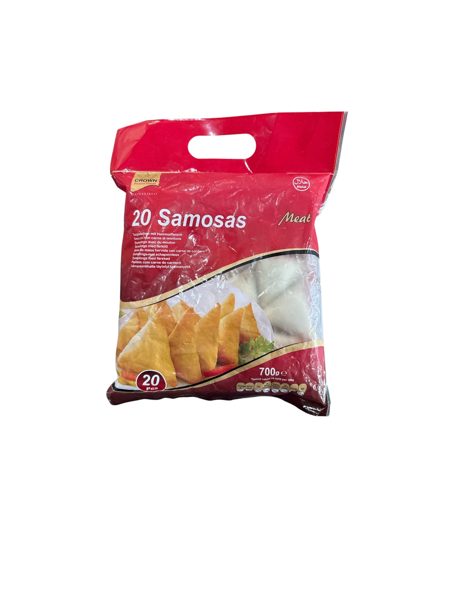 Crown Samosa Meat 20pcs 700g Frozen Halal