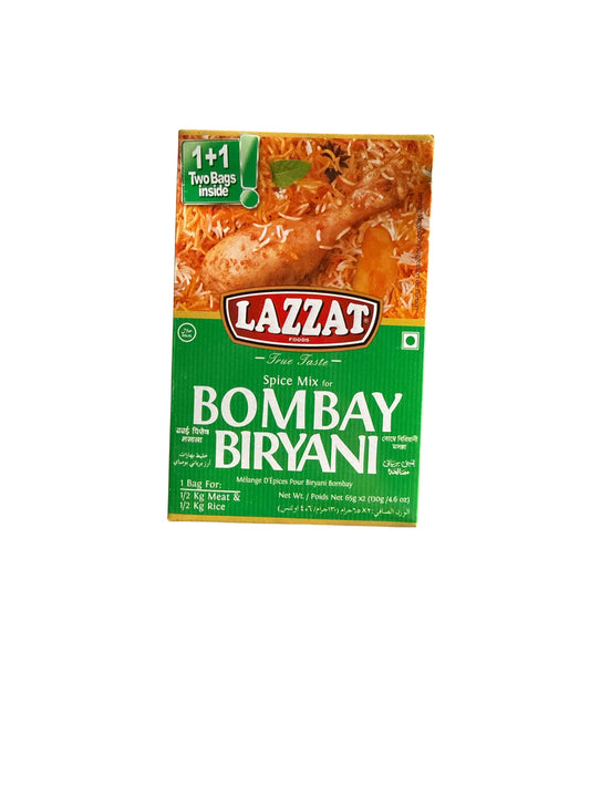 Lazzat Bombay Biryani  Masala 2 Bags inside 100g