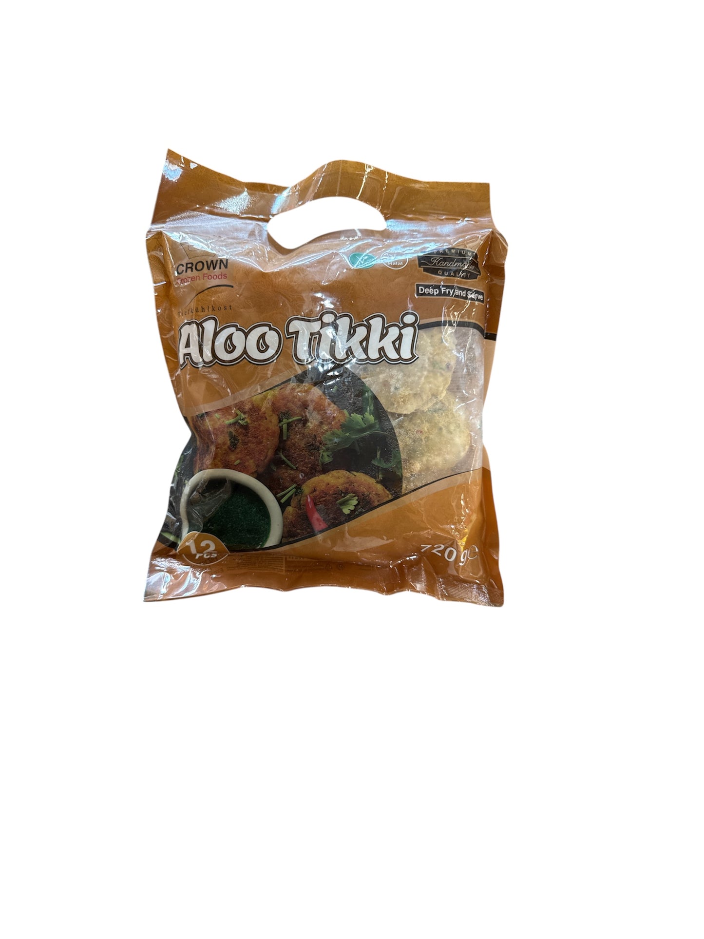 Crown Aloo Tikki 12 pcs Frozen Halal