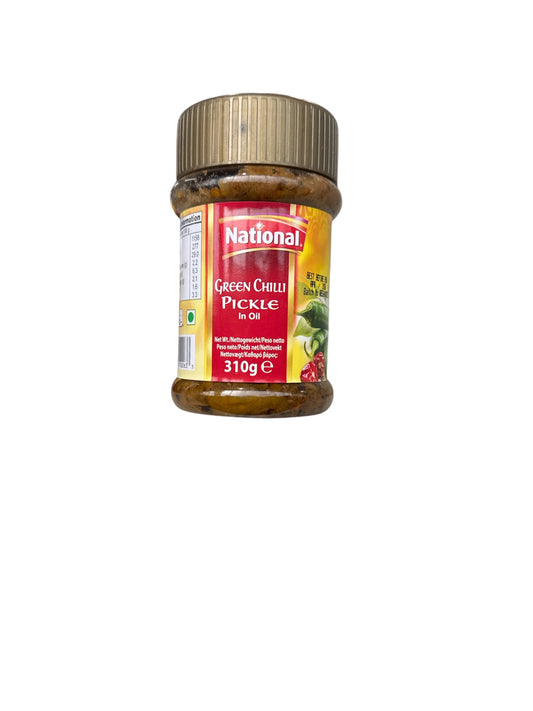 National Green Chilli Pickle 310g