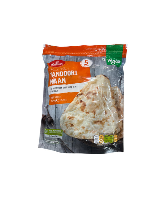 Haldiram Tandoori Naan 5 Pieces 400g Frozen Halal