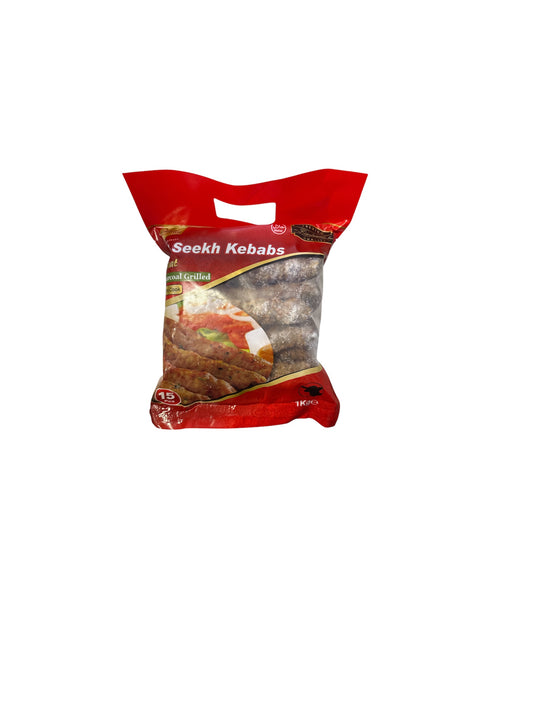 Crown Sheekh Kebabs Meat Charcoal 1kg  15pes frozen Halal