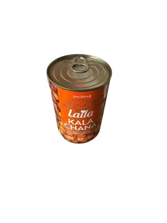 Laila Boiled Brown Chickpeas (Kala Chana) In Can 400g