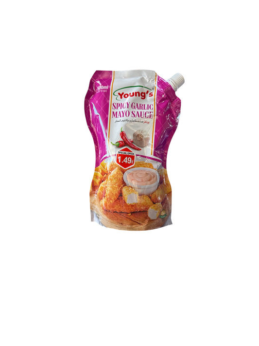 Young's Mayo Spicy Garlic 500ml