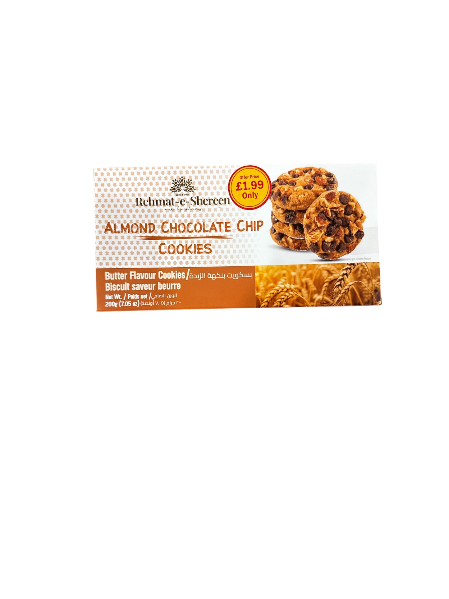 Rehmat e Shereen Almond Choch Chip Cookies 200g