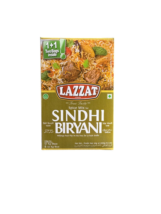 Lazzat Sindhi Biryani Masala 2 Bags inside 100g