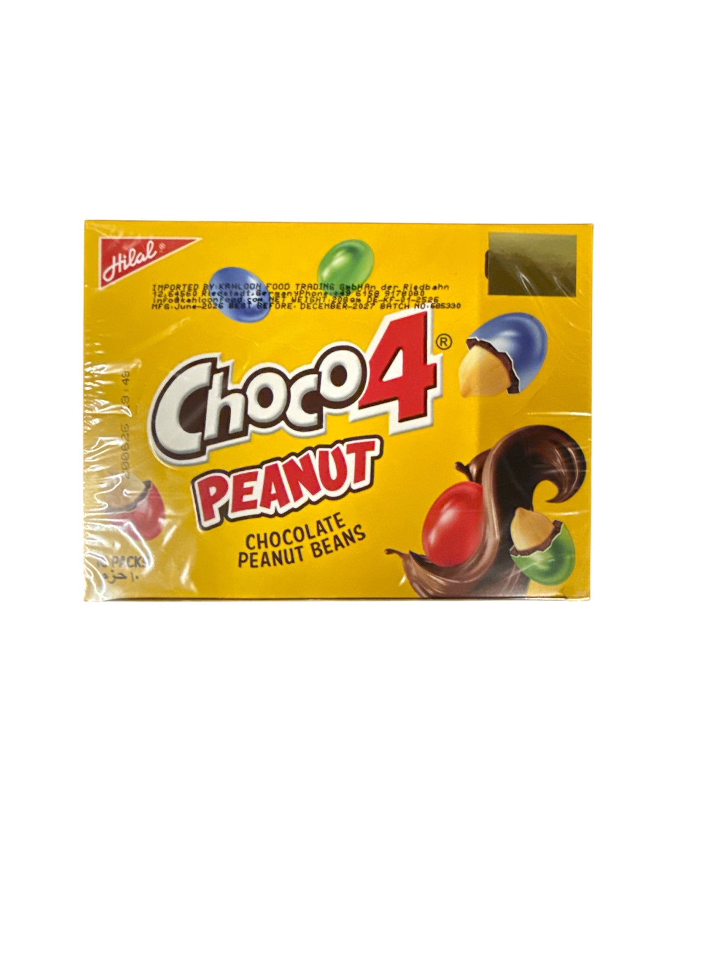 Hilal Choco 4 Peanut Chocolate Beans 10 packs