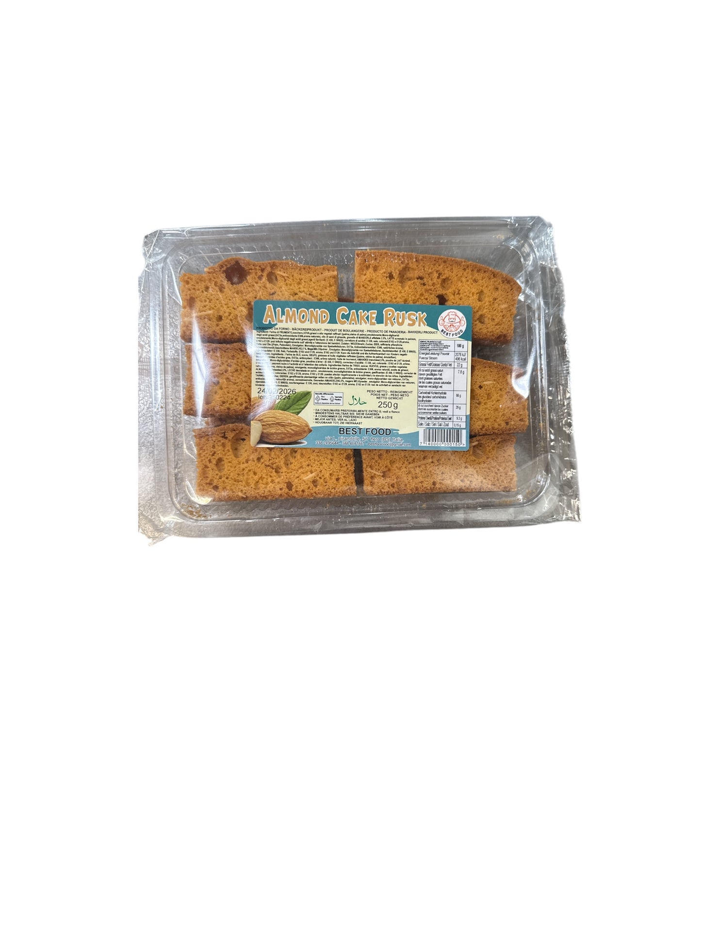 Best Food Almond cake Rusk 250g