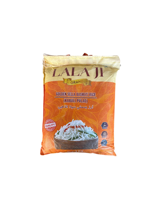 Lala Ji Grand Golden Sella Basmati ( kabuli Pulao) Rice 5 kg