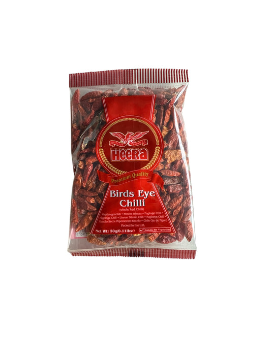 Heera Chilli Whole Bird Eye 50g