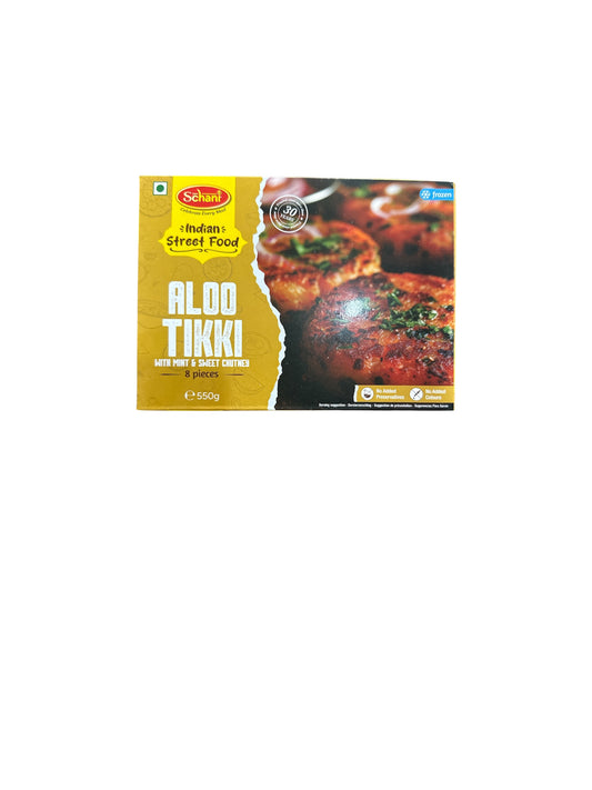 SCHANI Aloo Tikki  (WITH MINT & SWEET CHUTNEY Frozen 8PIECES 550g