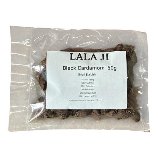 Lala Ji Black Cardamom (Moti Elaichi) 50g