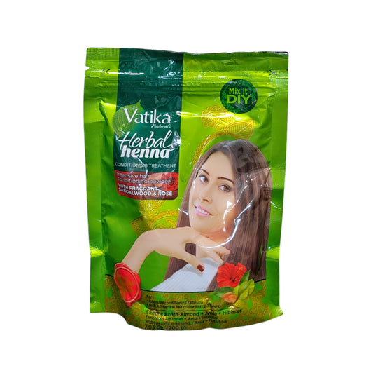 Vatika Herbal Heena mit duftendem Sandelholz und Rose 200g