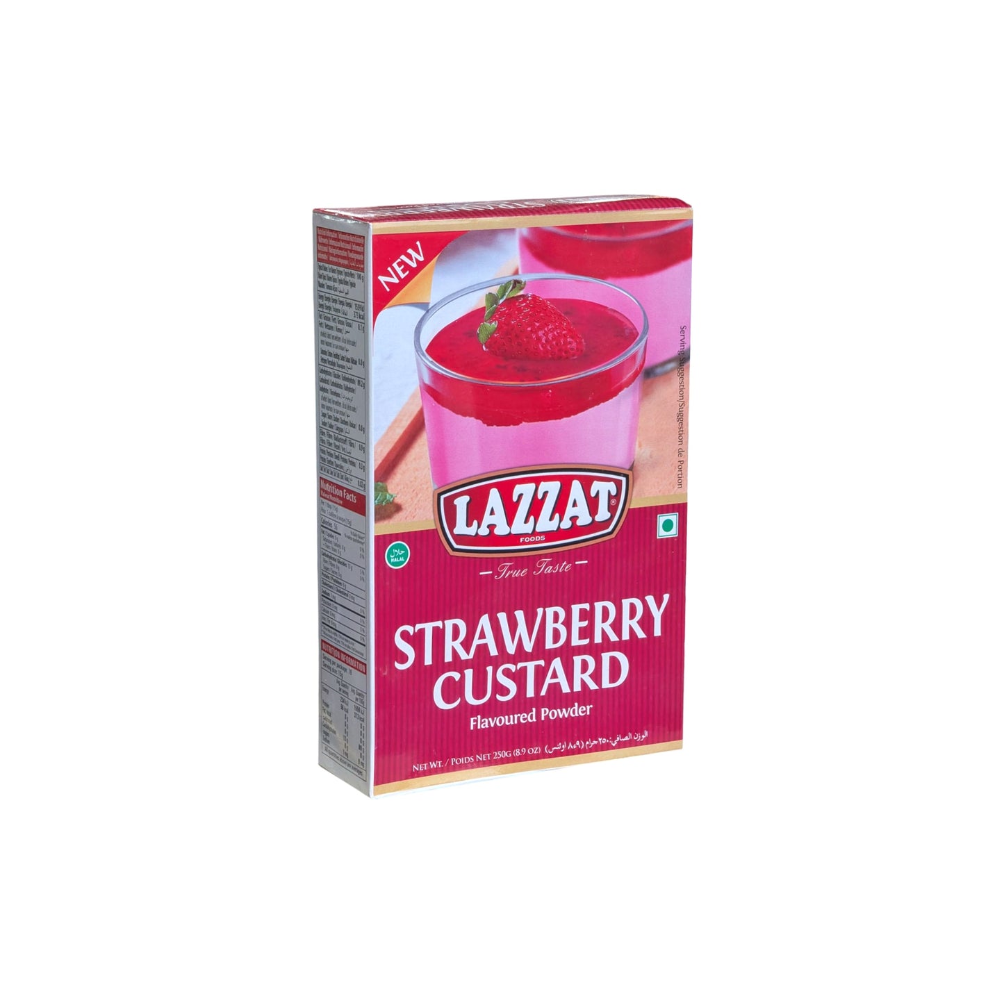 Lazzat Strawberry Custard 250g