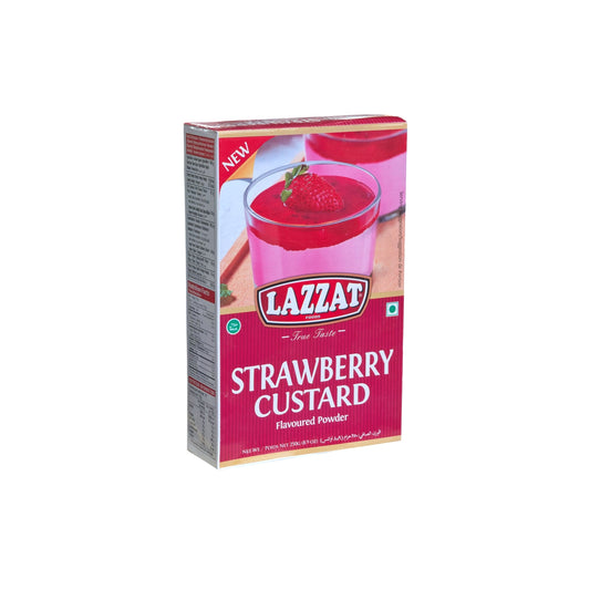 Lazzat Strawberry Custard 250g