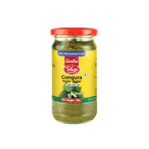 Telugu Gongura Pickle With Garlic 300g