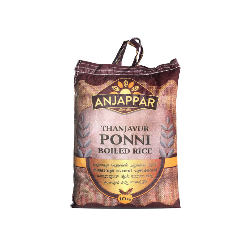 Anjappar Ponni gekochter Reis 10kg