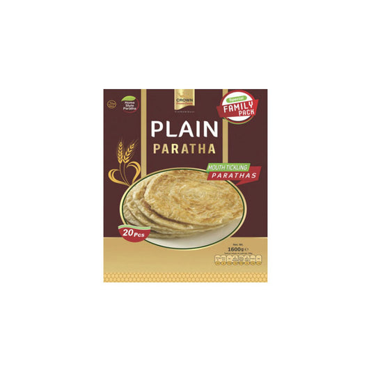Crown Plain Paratha Familienpackung 1600 g (20 Stück gefroren)