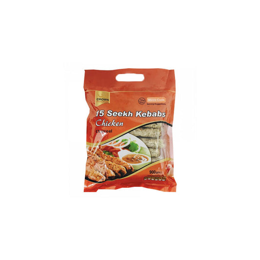 Crown Sheekh Kebabs Chicken Charcoal 900 g (15 Stück gefroren)