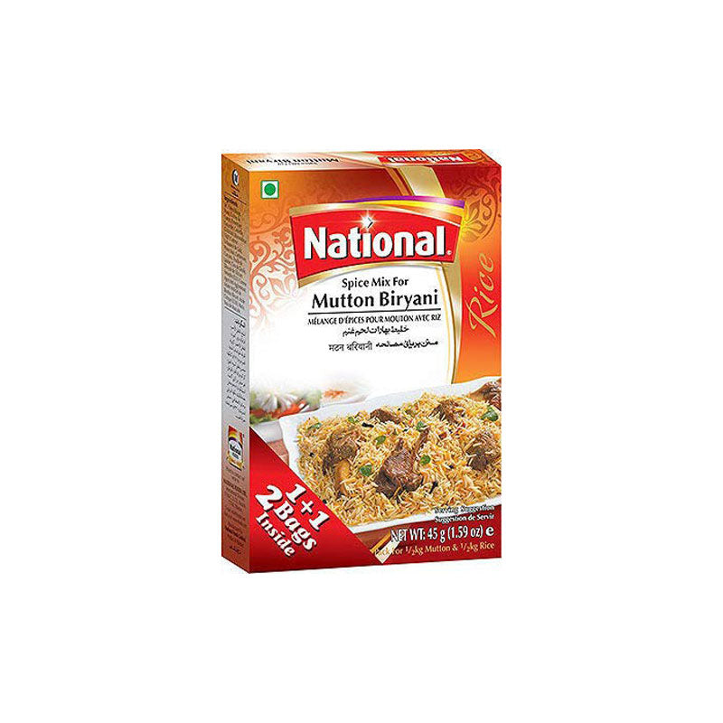 Nationales Hammel-Biryani, 2 Beutel innen