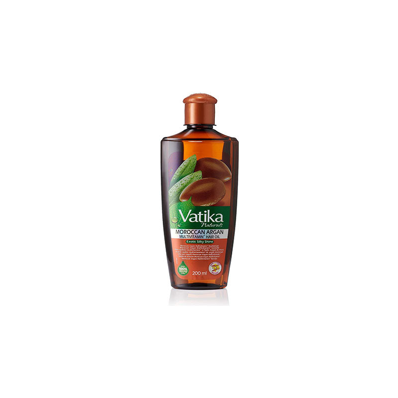Vatika Naturals Marokkanisches Argan Multivitamin-Haaröl (exotischer seidiger Glanz) 200ml